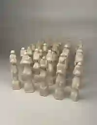 Crys Yin, Untitled, 2023, Glazed ceramics, approx. 8 in. tall, dimensions variable